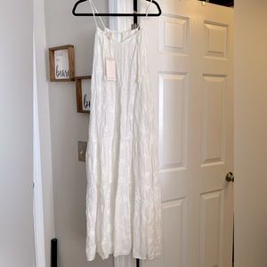Dear John Maxi Dress. NEW w/Tags. White. Size:L. Great spring/ summer dress.